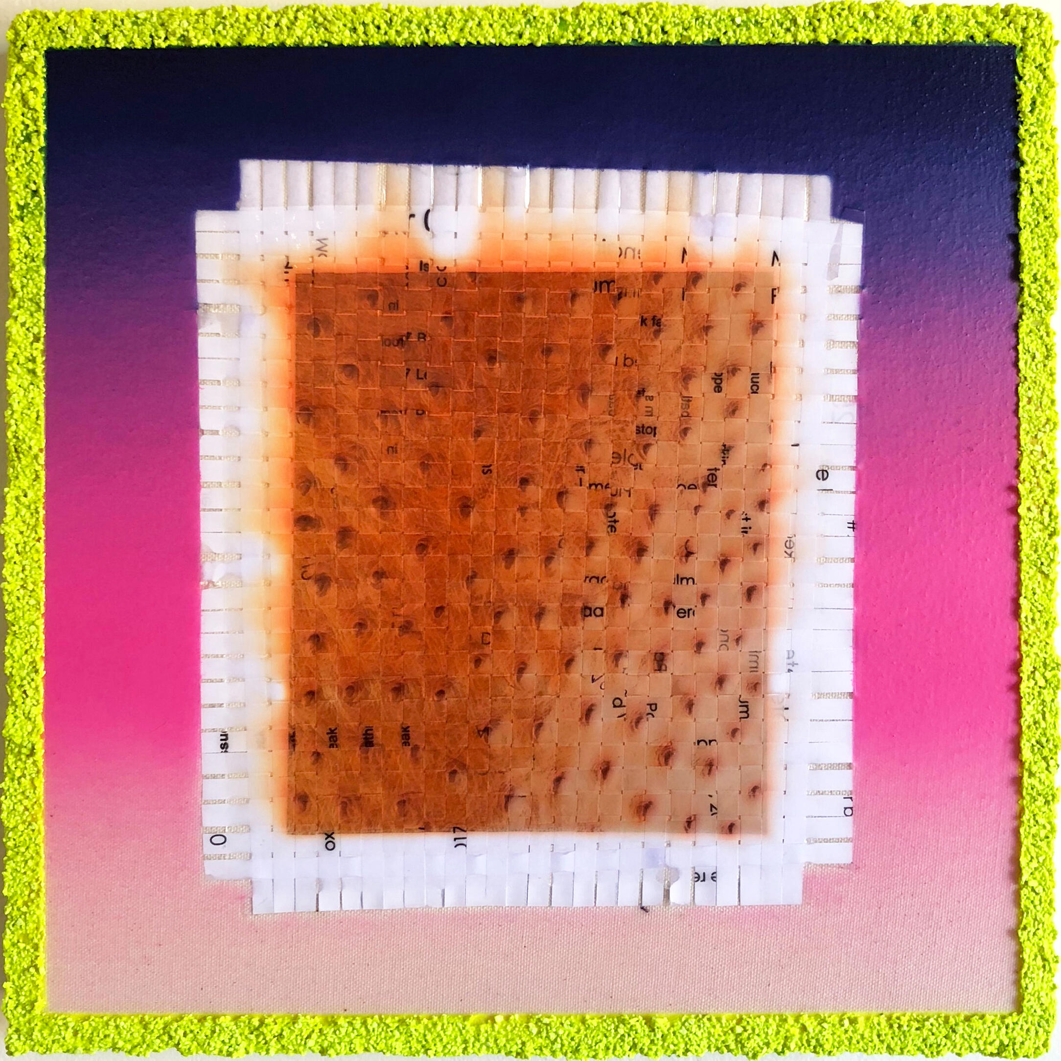 woven abstract painting