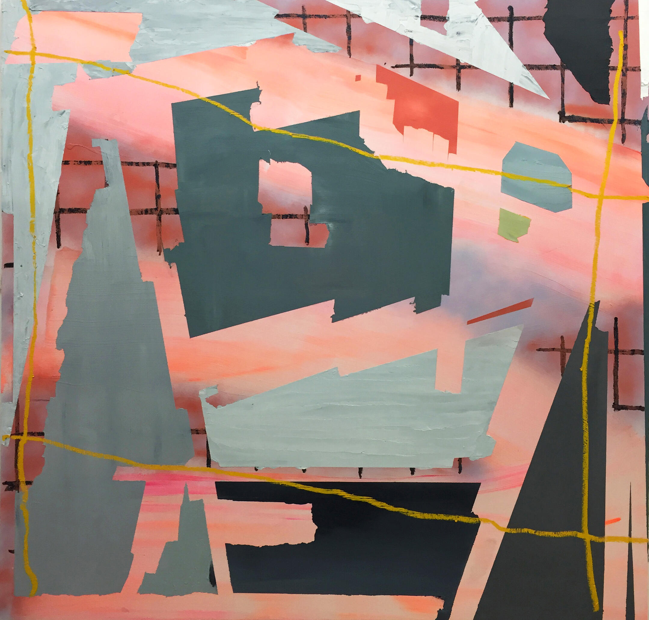Reflection abstract painting