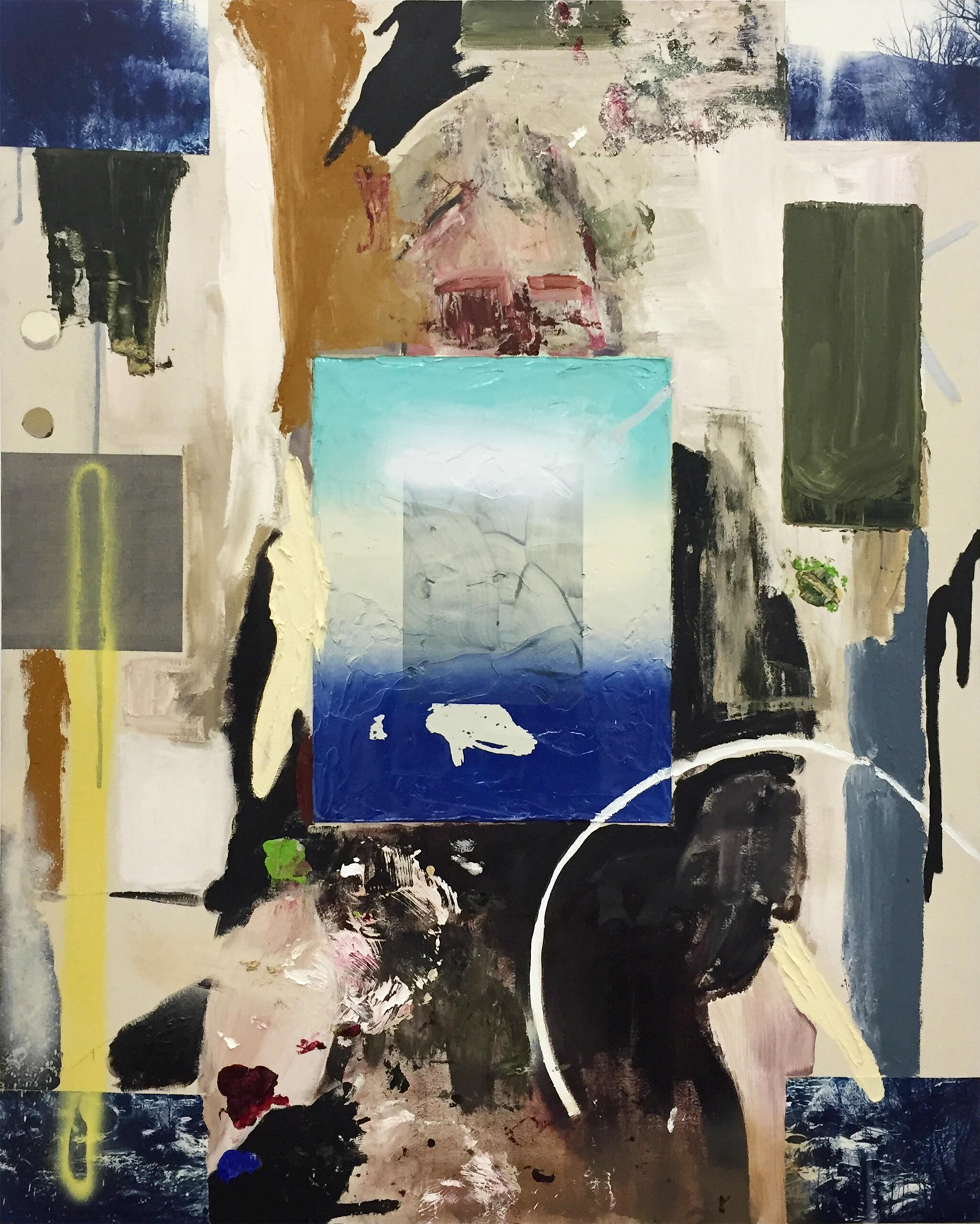 Reflection abstract painting