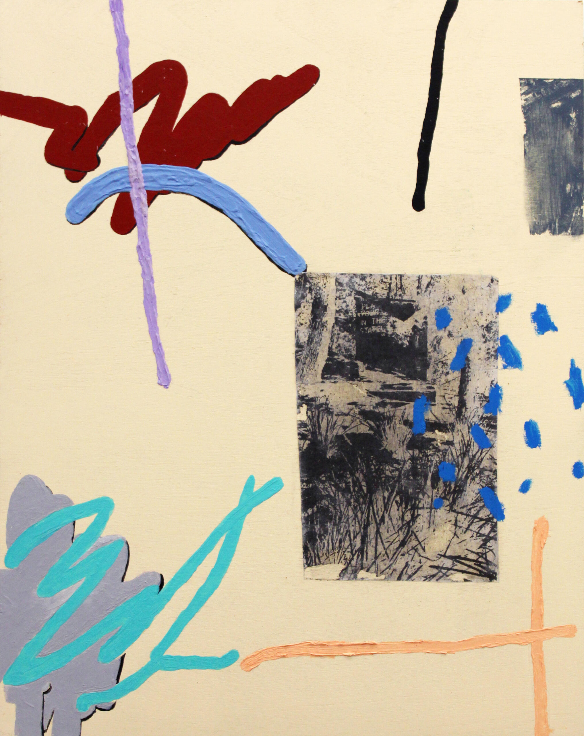 Reflection abstract painting