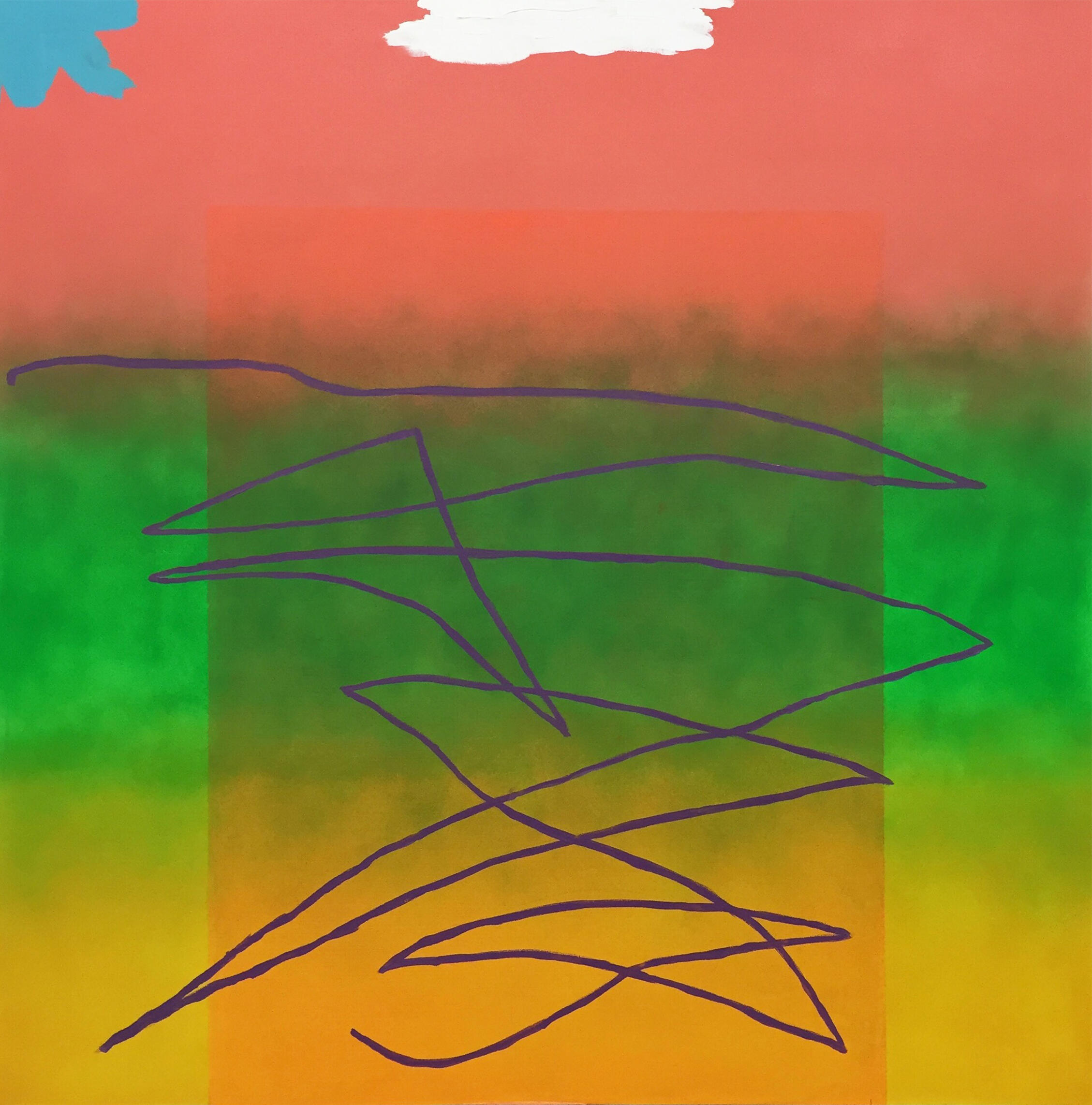 Reflection abstract painting